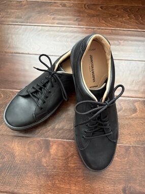 Johnston & Murphy Men's Black Lace-Up Waterproof Sneakers